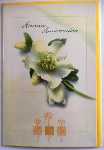 carte anniversaire fleurs, presquile-compagny