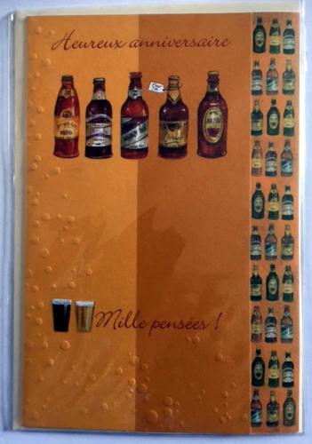 carte anniversaire bières, presquile-compagny